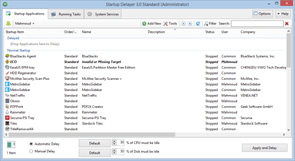 صورة لـ أفضل برامج الكمبيوتر الجديدة (أكثر من 35 برنامج) 2 | Startup Delayer-DzTechs